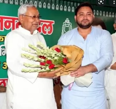 नितीश कुमार बने cm तेजस्वी यादव बने उप मुख्यमंत्री
