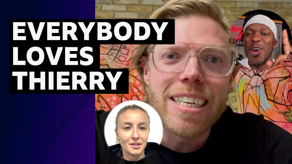 आर्सेनल के प्रशंसक SPOTY विजेता थियरी हेनरी को एक संदेश भेजते हैं